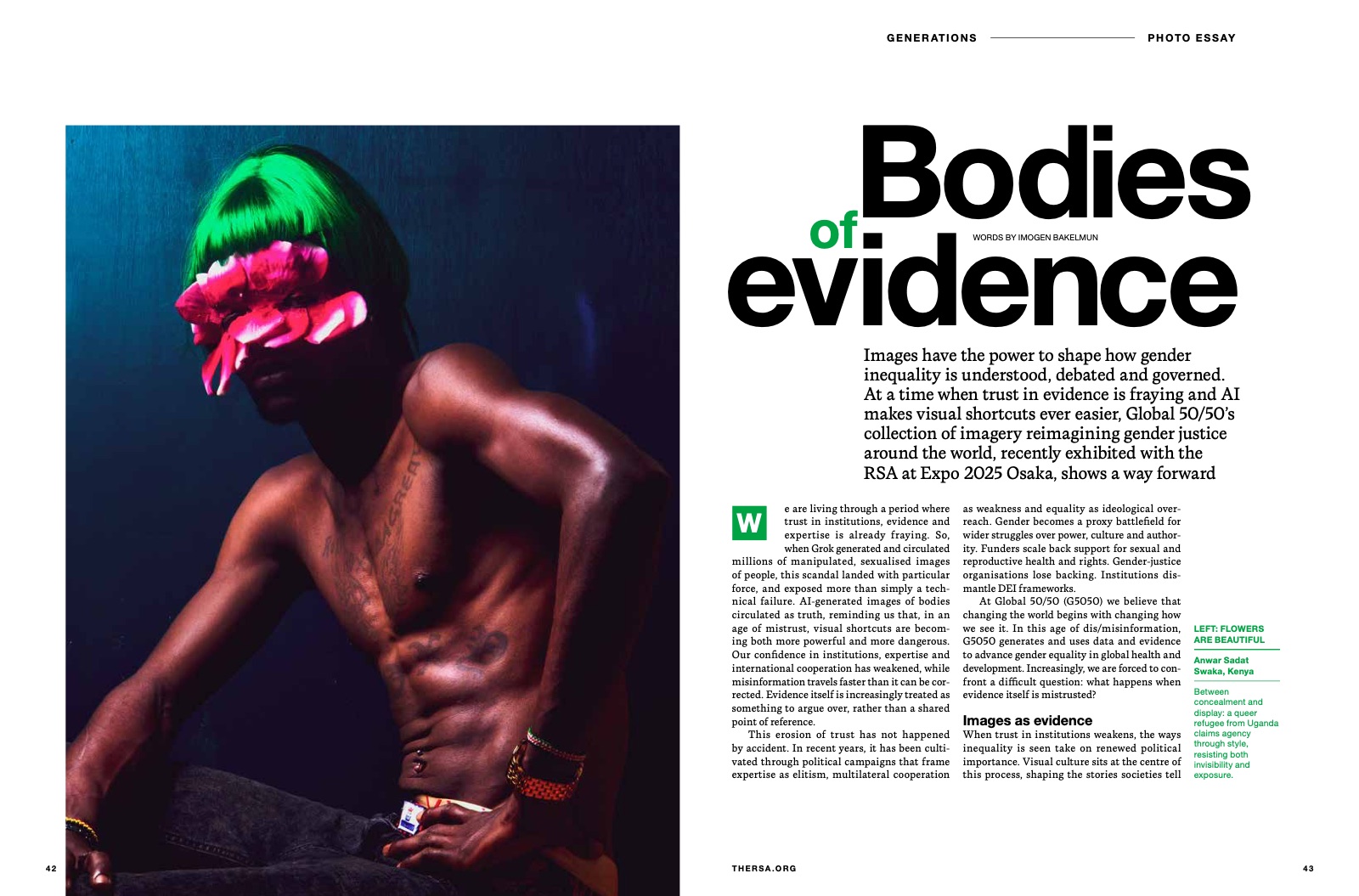 "Bodies of evidence" photo essay